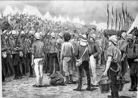First colonial force goes overseas