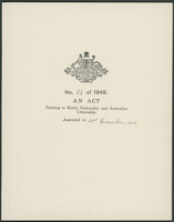 Australian citizenship introduced