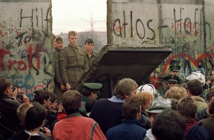 Berlin Wall demolished
