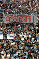Anti-globalisation demonstrations at G8 Summit